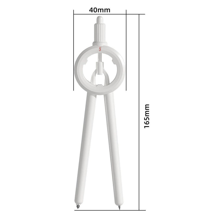 Drawing Press Digital Compass Multifunctional Scale Compass(White With Refill) - Rulers by buy2fix | Online Shopping UK | buy2fix