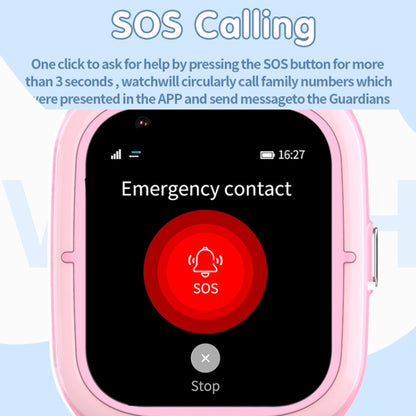 4G Kids Smart Phone Positioning Watch IP67 Waterproof / Video / Voice Calling(Pink) - Smart Watches by buy2fix | Online Shopping UK | buy2fix