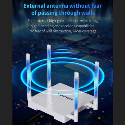 COMFAST CF-WR630AX 3000Mbps Dual-Band WiFi6 MESH Router 4x5dBi Antenna UK Plug - Wireless Routers by COMFAST | Online Shopping UK | buy2fix