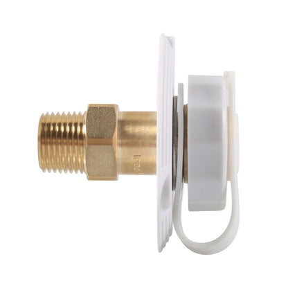 RV Brass Water Inlet Check Valve Yacht Accessories, Color: White+Raw Tape - Marine Accessories & Parts by buy2fix | Online Shopping UK | buy2fix