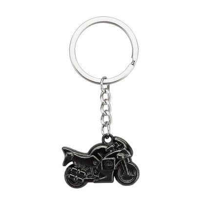 Simulation Cool Motorcycle Keychain Metal Decoration Pendant, Style: X-104 Black - Key Rings by buy2fix | Online Shopping UK | buy2fix