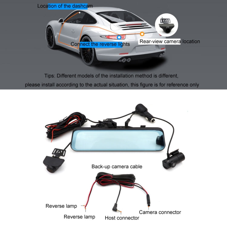 Car HD WIFI Interconnected Triple Camera Driving Recorder, Specification: With Right Blind Spot System - Car DVRs by buy2fix | Online Shopping UK | buy2fix