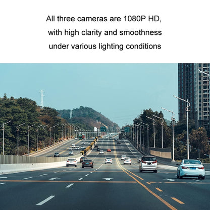 Car HD WIFI Interconnected Triple Camera Driving Recorder, Specification: With Right Blind Spot System - Car DVRs by buy2fix | Online Shopping UK | buy2fix