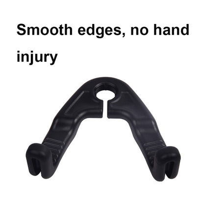 1pair Hidden Car Headrest Storage Hooks Car Seat Hook(Black) - Seat Accessories by buy2fix | Online Shopping UK | buy2fix