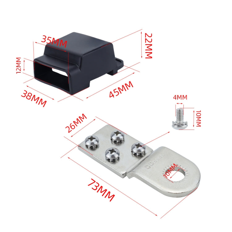 4-way RV Yacht Flame Retardant Waterproof Battery Terminal Fuse Block(Two) - Fuse by buy2fix | Online Shopping UK | buy2fix