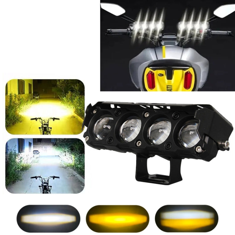 Motorcycle Spotlight External Lens Car LED Headlight Strong Spot Fog Light, Model: Flashing-2 Wires - Headlights by buy2fix | Online Shopping UK | buy2fix