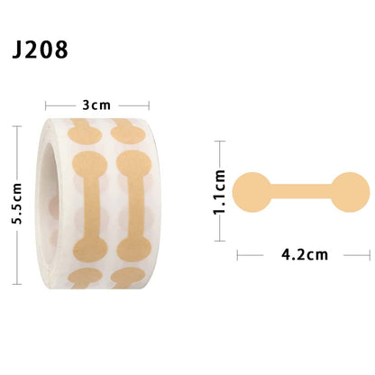 2pcs Jewelry Price Decoration Natural Kraft Paper Stickers, Model: J208 - Labels by buy2fix | Online Shopping UK | buy2fix