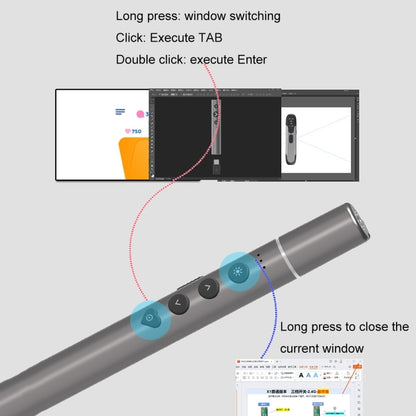 Multifunctional Conference Teaching Page Turning Pen Laser Pointer Without Telescopic -  by buy2fix | Online Shopping UK | buy2fix