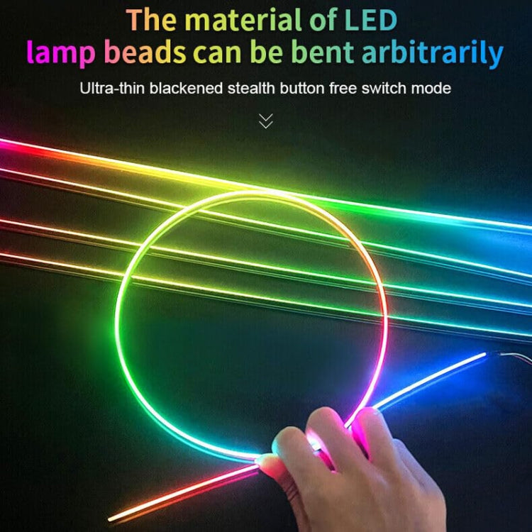 10 in 1 Car Hidden Acrylic LED Colorful Decorative Atmosphere Light Strip - Atmosphere lights by buy2fix | Online Shopping UK | buy2fix