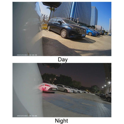 Punch-Free Car Imaging Side View Blind Spot Car Universal Night Vision Camera, Specifications: CVBS Silver - Rear View Cameras by buy2fix | Online Shopping UK | buy2fix