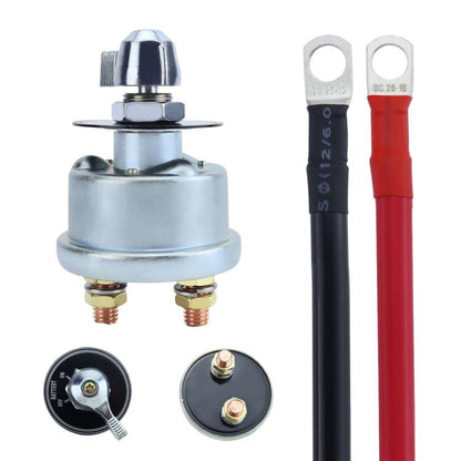 RV Yacht High Current Power Cut-off Switch + Copper Core Cable - Car Switches by buy2fix | Online Shopping UK | buy2fix