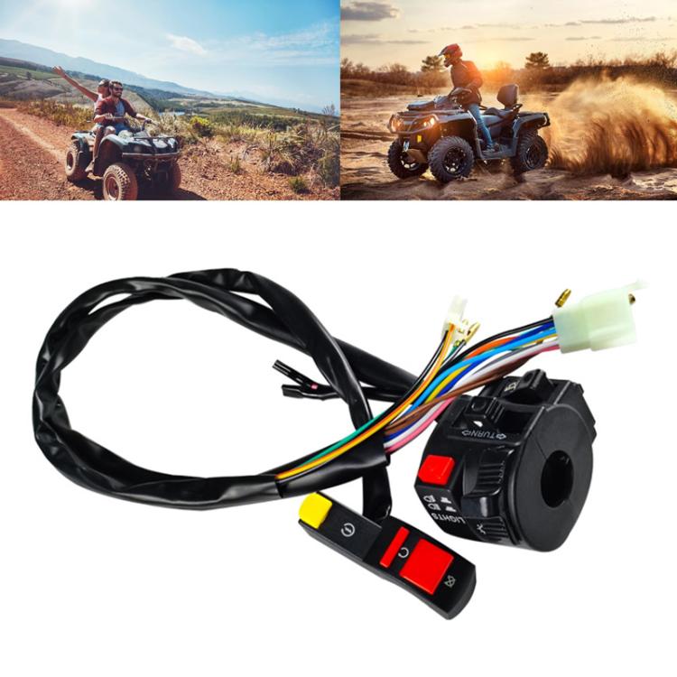 BZKG-ATV Off-Road Motorcycle Modified Accessories Handlebar Combination Switch(Black) - Electrical System by buy2fix | Online Shopping UK | buy2fix