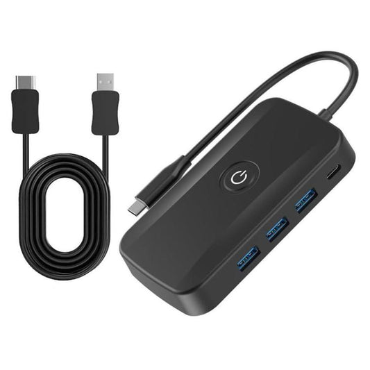 5-In-1 Wireless Casting Dock PD100W Fast Charger USB-C Docking Station(PD 100W+USB3.0 x 3), Cable Length:73.5cm - Wireless Display Dongle by buy2fix | Online Shopping UK | buy2fix