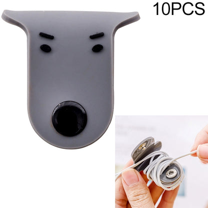 10 PCS Dog Shape Earphone Winder Cable Organizer - Cable Organizer by buy2fix | Online Shopping UK | buy2fix