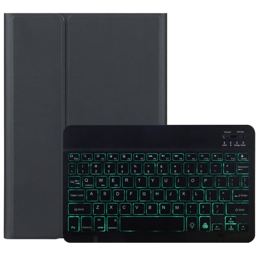 DY-E10 2 in 1 Removable Bluetooth Keyboard + Protective Leather Tablet Case with Backlight & Holder for Lenovo Tab E10(Black) - Lenovo Keyboard by buy2fix | Online Shopping UK | buy2fix