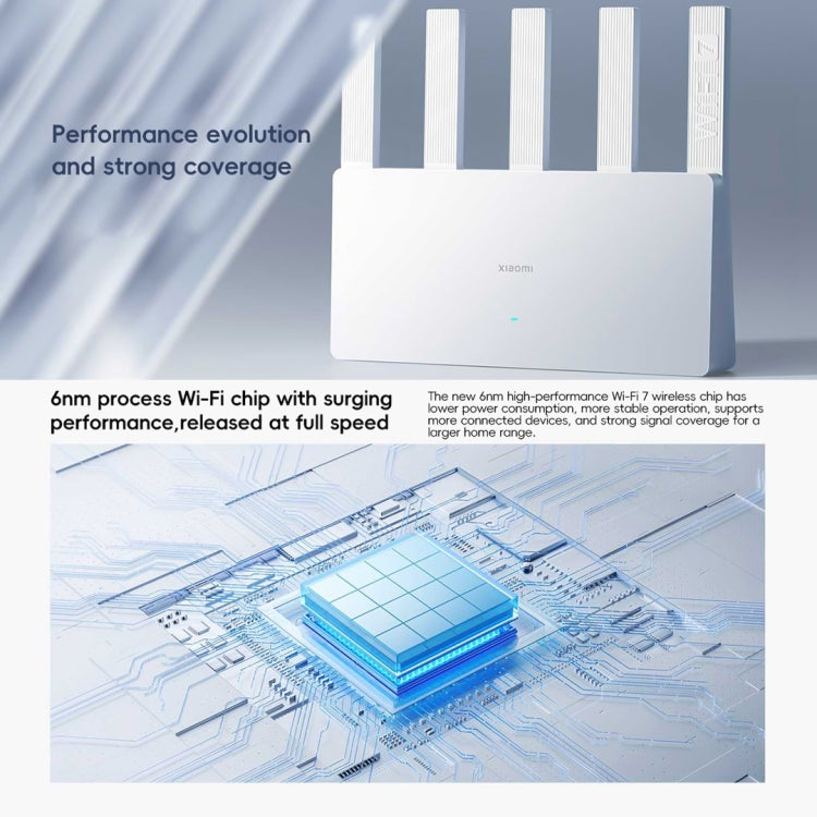 Xiaomi Router BE5000 WiFi 7 MLO 2.4GHz 5.0GHz Dual Band 2.5G Port 512MB RAM Repeater, US Plug (White) - Wireless Routers by Xiaomi | Online Shopping UK | buy2fix