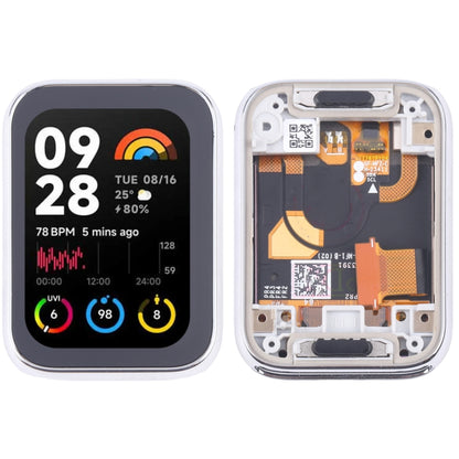 For Xiaomi Mi Band 8 Pro Original LCD Screen Digitizer Full Assembly with Frame (Silver) - For Xiaomi by buy2fix | Online Shopping UK | buy2fix