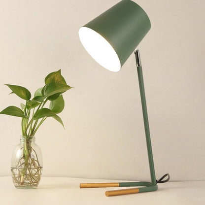 LED Eye-caring Table Lamp Modern Creative Minimalist Bedroom Bedside Lamp Student Study Table Lamp (Green) - Desk Lamps by YWXLight | Online Shopping UK | buy2fix