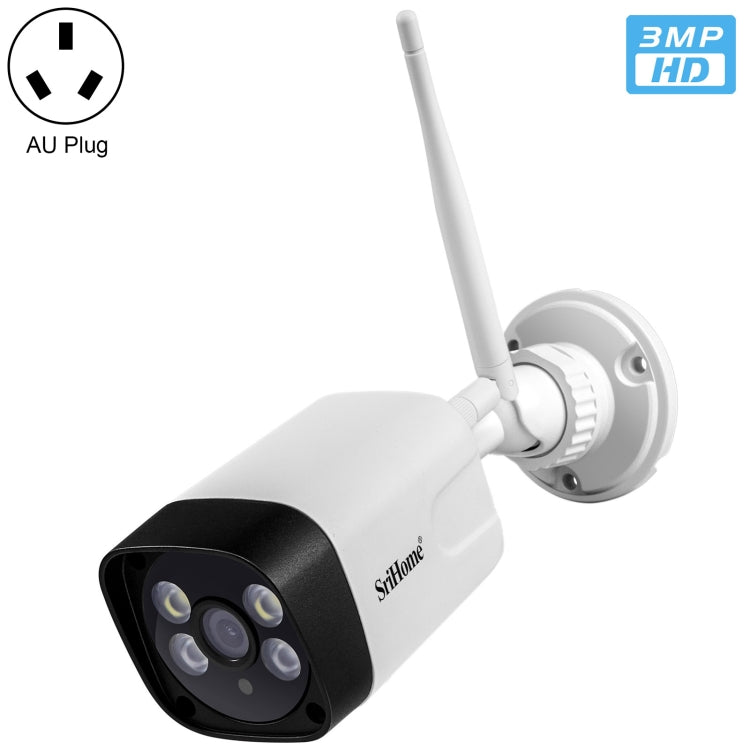 SriHome SH035 3.0 Million Pixels 1296P HD IP Camera, Support Two Way Audio / Motion Detection / Humanoid Detection / Full-color Night Vision / TF Card, AU Plug - Security by SriHome | Online Shopping UK | buy2fix