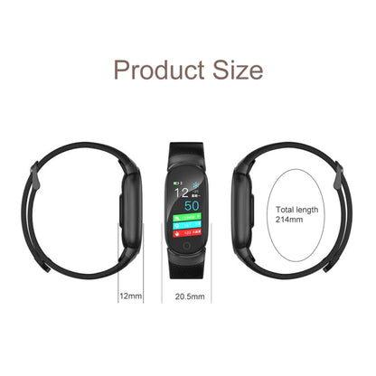 QW16 0.96 inches LCD Color Screen Smart Bracelet IP67 Waterproof, Support Call Reminder /Heart Rate Monitoring /Sleep Monitoring /Sedentary Reminder /Blood Pressure Monitoring (Black) - Smart Wear by buy2fix | Online Shopping UK | buy2fix