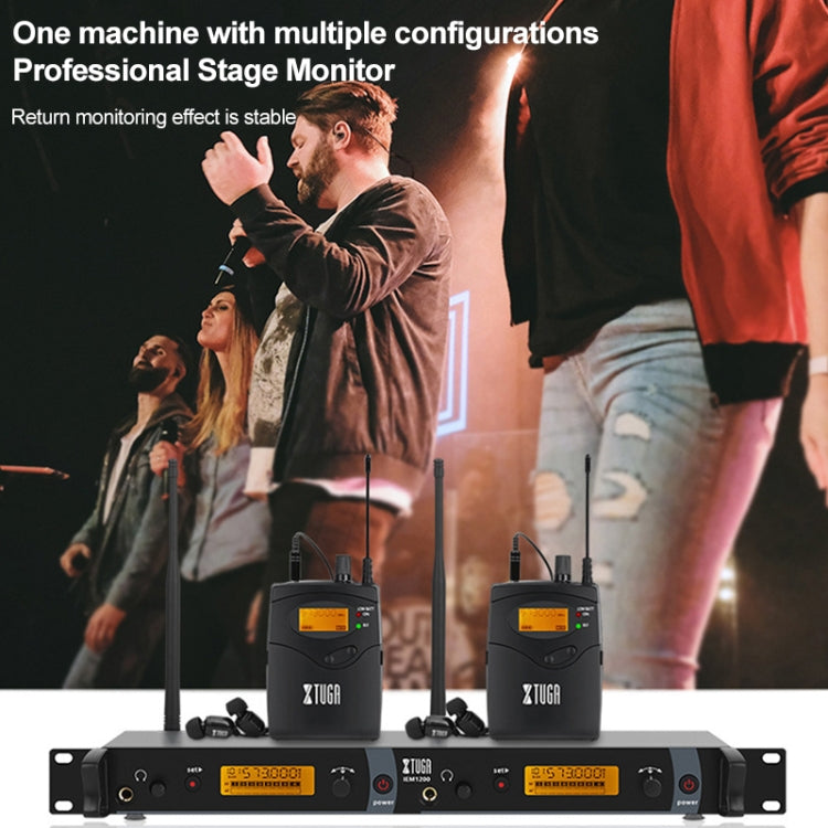 IEM1200 Wireless Transmitter 4 Bodypack Stage Singer In-Ear Monitor System(EU Plug) - Consumer Electronics by buy2fix | Online Shopping UK | buy2fix