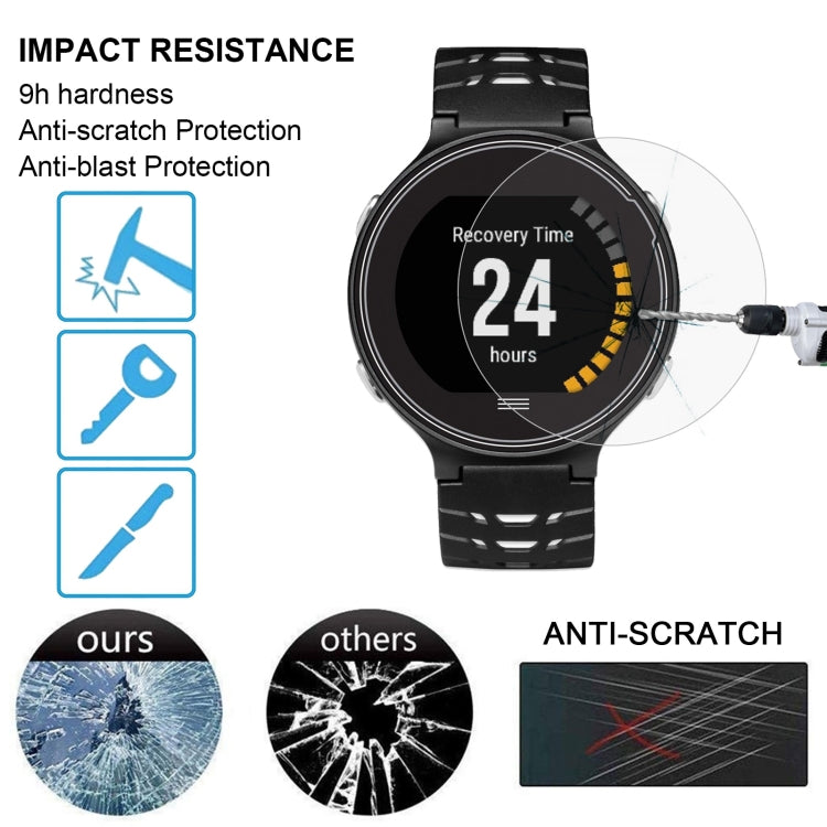 2 PCS ENKAY Hat-Prince for Garmin Forerunner 630 Smart Watch 0.2mm 9H Surface Hardness 2.15D Explosion-proof Tempered Glass Screen Film - Screen Protector by ENKAY | Online Shopping UK | buy2fix