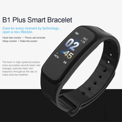 TLW B1 Plus Fitness Tracker 0.96 inch Color Screen Bluetooth 4.0 Wristband Smart Bracelet, IP67 Waterproof, Support Sports Mode / Heart Rate Monitor / Sleep Monitor / Information Reminder (Blue) - Smart Wear by buy2fix | Online Shopping UK | buy2fix