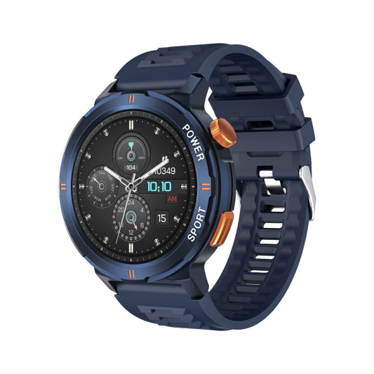 M52 1.43 inch Screen IP68 Waterproof Smart Watch, Support Bluetooth Call / Heart Rate (Blue) - Smart Watches by buy2fix | Online Shopping UK | buy2fix