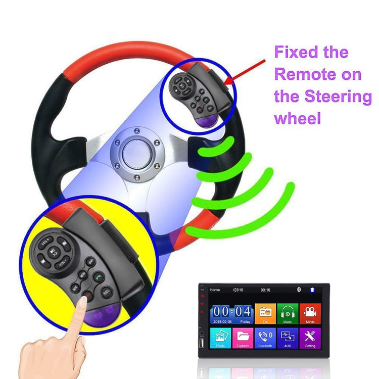 Car 11 Key Multimedia Steering Wheel Remote Controller - In Car by buy2fix | Online Shopping UK | buy2fix