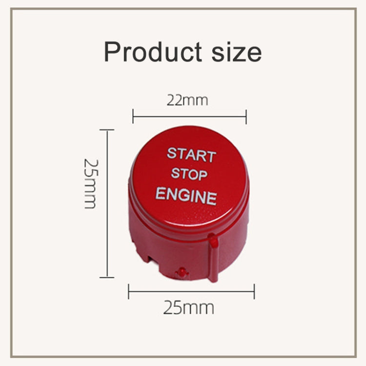 One-key Start Engine Stop Switch Button for Land Rover Freelander 2, Left Driving (Red) - Car Switches by buy2fix | Online Shopping UK | buy2fix