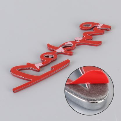 Car TROPHY Personalized Aluminum Alloy Decorative Stickers, Size: 11.5x2.5x0.35cm (Red) - 3D Metal Sticker by buy2fix | Online Shopping UK | buy2fix