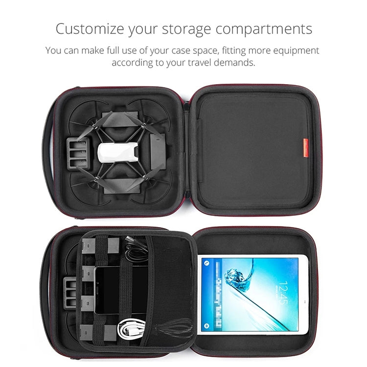 PGYTECH Portable PU Nylon EVA Storage Bag for DJI TELLO(Black) - DJI & GoPro Accessories by PGYTECH | Online Shopping UK | buy2fix