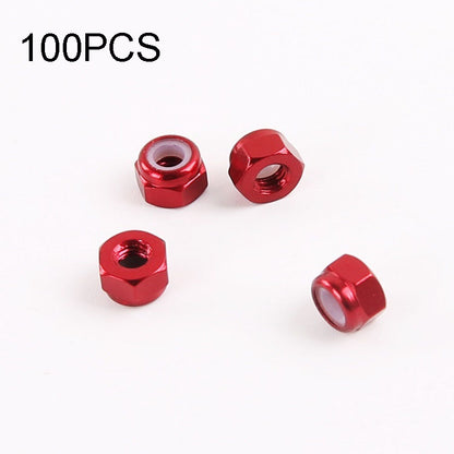 100 PCS iFlight M2 / M3 6061 Aluminum Screw Nuts Nylon Insert Self Lock Nut for RC FPV Racing Drone Accessories(Red) - Others by IFLIGHT | Online Shopping UK | buy2fix