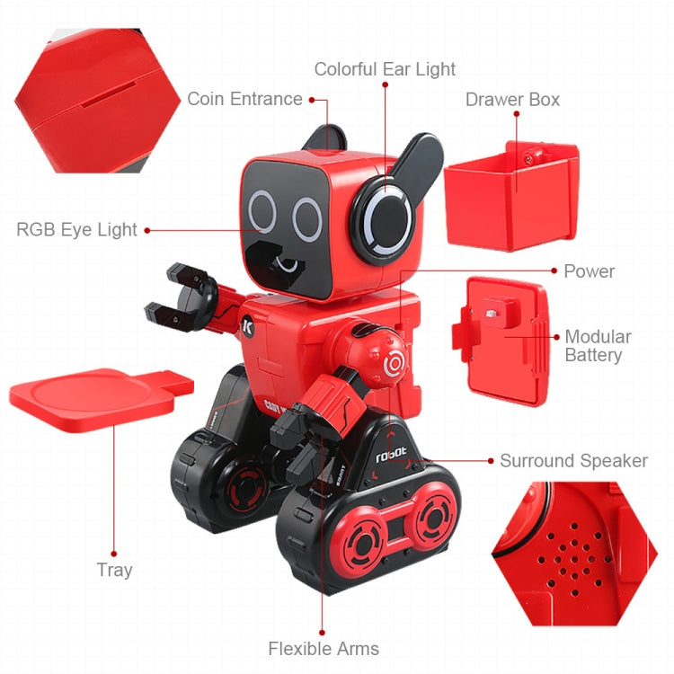 YDJ-K3 Smart Robots Support Dance Voice Control Education(Red) - RC Robots by buy2fix | Online Shopping UK | buy2fix