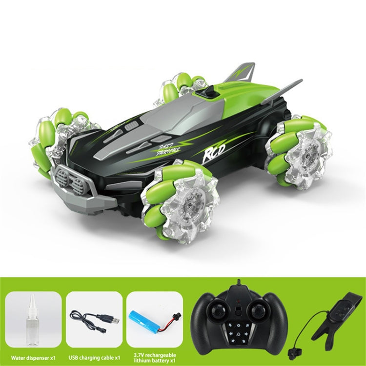 YDJ-D888 4WD 2.4G Remote Control Spray 360 Degree Flip Stunt Drift Car(Green) - RC Cars by buy2fix | Online Shopping UK | buy2fix