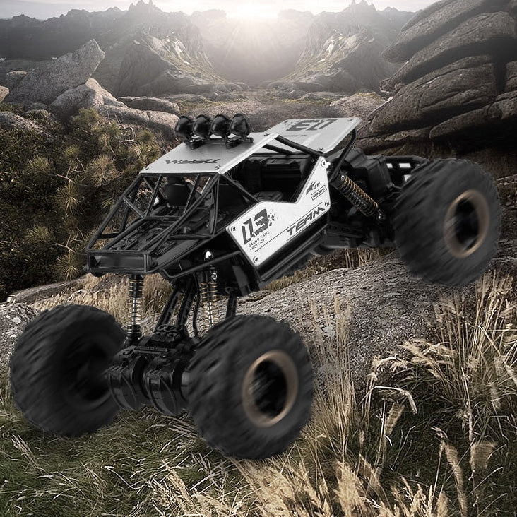 HD6141 1:16 Mountain-climbing Bigfoot Four-wheel Children Remote-controlled Off-road Vehicle Toy(Silver) - RC Cars by buy2fix | Online Shopping UK | buy2fix