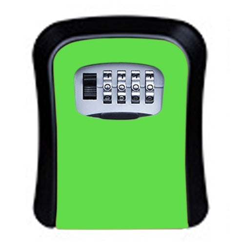Password Lock Metal Storage Box Door Security Box Wall Cabinet Key Safety Box(Green) - Security by buy2fix | Online Shopping UK | buy2fix