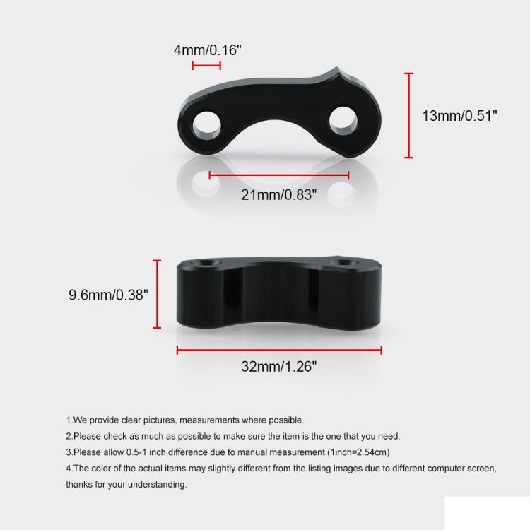 OT243 2 PCS Aluminum Alloy Window Latch Hinge Pivot for 95-04 Tacoma 00-06 Tundra Rear Quarter BL - In Car by buy2fix | Online Shopping UK | buy2fix