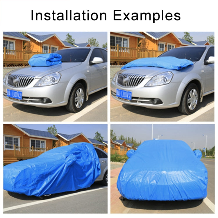 Anti-Dust Anti-UV Heat-insulating Elastic Force Cotton Car Cover for Business Car, Size: 4.8m~5.15m (Black) - PE Material by buy2fix | Online Shopping UK | buy2fix