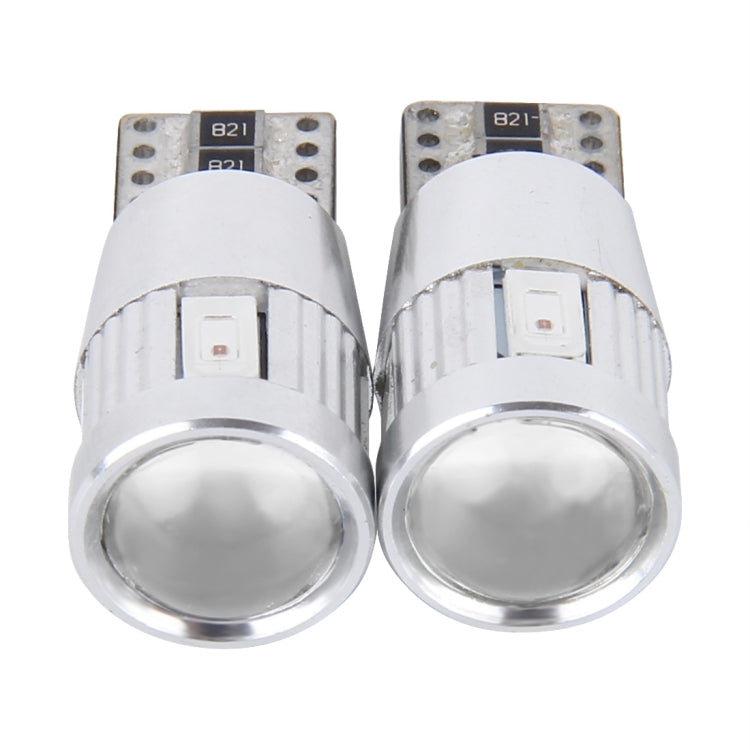 2 PCS T10 3W 6 SMD-5630 LEDs Error-Free Canbus Car Clearance Lights Lamp, DC 12V(Red Light) - Clearance Lights by buy2fix | Online Shopping UK | buy2fix