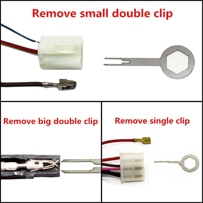 3 PCS Auto Car Plug Circuit Board Wire Harness Terminal Extraction Pick Connector Crimp Pin Back Needle Remove Tool - In Car by buy2fix | Online Shopping UK | buy2fix