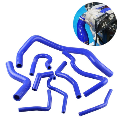 9 PCS Auto Silicone Radiator Hose Kit for Honda Civic D15 D16 EG EK 1992-2000(Blue) - In Car by buy2fix | Online Shopping UK | buy2fix