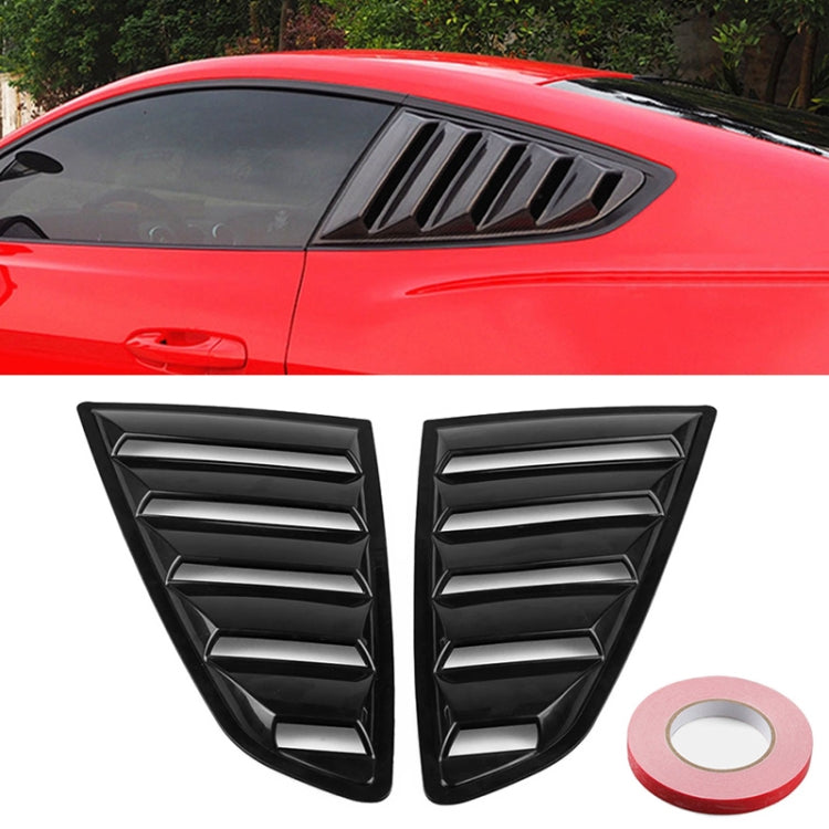 2 PCS Carbon Fiber Painted Panel Side Window Louver Cover Cooling Panel Trim Set for Ford Mustang 2015-2018 - Decorative Sticker by buy2fix | Online Shopping UK | buy2fix