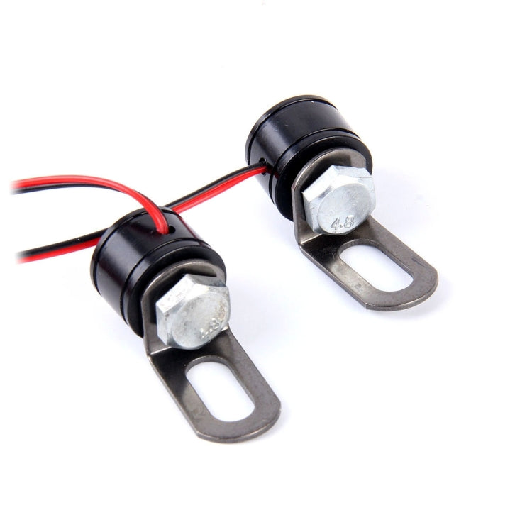 2 PCS 12V 3W Eagle Eyes LED Light For Motorcycle ，Wire Length: 45cm(Green Light) - Eagle Eye Lights by buy2fix | Online Shopping UK | buy2fix