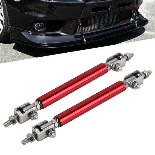 2 PCS Car Modification Large Surrounded By The Rod Telescopic Lever Front and Rear Bars Fixed Front Lip Back Shovel Adjustable Small Rod, Length: 10cm(Red) - In Car by buy2fix | Online Shopping UK | buy2fix