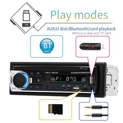 SWM-530 12V Universal Car Dual USB Charger Radio Receiver MP3 Player, Support FM & Bluetooth with Remote Control - Car MP3 & MP4 & MP5 by buy2fix | Online Shopping UK | buy2fix