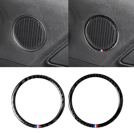 2 PCS Car USA Color Carbon Fiber Horn Ring Decorative Sticker for Ford Mustang 2015-2017 - Car Interior Mouldings by buy2fix | Online Shopping UK | buy2fix