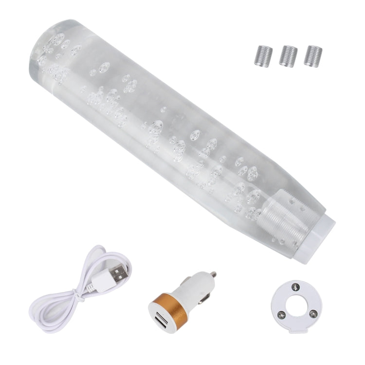 Universal Car Truck Transparent Bubble Colors LED Light Shift Knob Gear Lever Shifter, Length: 20cm - Shift Knob by buy2fix | Online Shopping UK | buy2fix