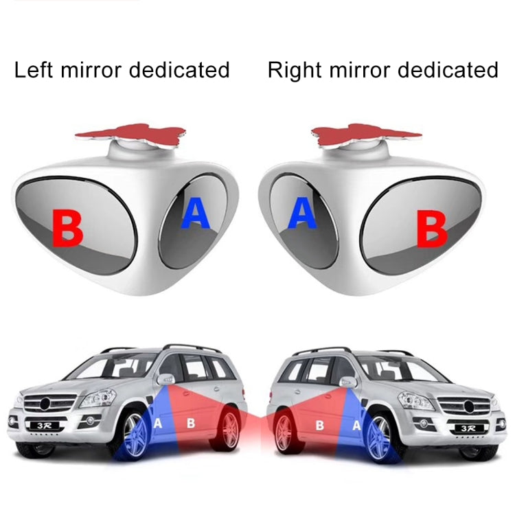 3R-051 360 Degrees Rotatable Left Blind Spot Side Assistant Mirror for Auto Car - Convex Mirror & Accessories by 3R | Online Shopping UK | buy2fix