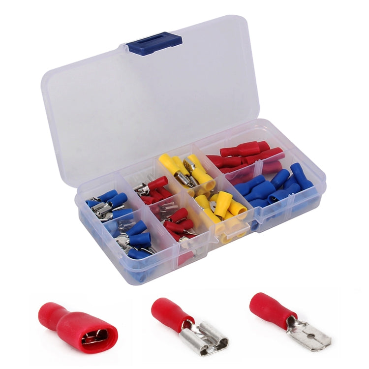 80 in 1 Mixed Cold Press Electrical Insulated Terminals Crimp Connectors Assortment Kit - In Car by buy2fix | Online Shopping UK | buy2fix